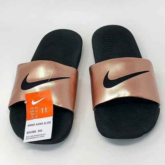 Nike Women's Kawa Slide Bronze, Size 11 - Picture 5 of 8
